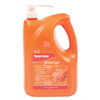 Swarfega Orange Solvent Free Hand Cleansing Cream 4 Lt Pump