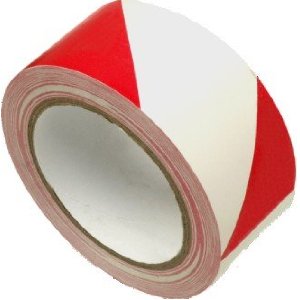 Red/White Hazard 50mm x 33m PVC Tape - 56/118004