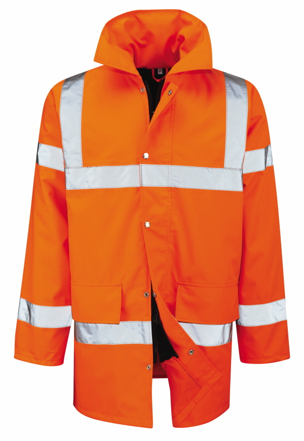 Orange Waterproof Hivis Jacket