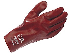 Glove Red 10.5" Gauntlet