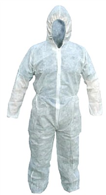 White Disposable Boilersuit A20+ Kc: Large 9517 44/23509