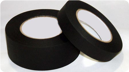 50mm x 50m Black Matt Cloth Tape Ref: Mpf60