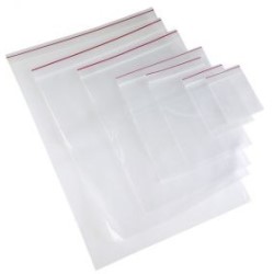 6" x 9" Clear Plain Mini Grip Bag 036/000227