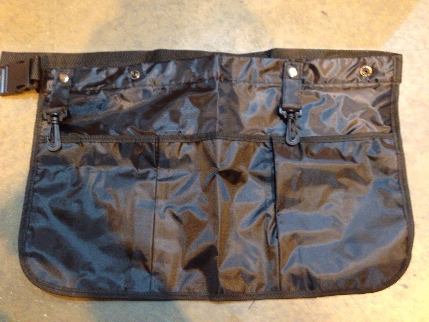 Apron - Black Utility, Lined & Waterproof With 3 Pockets