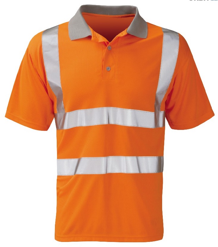 Polo Shirt Orange Hi Viz