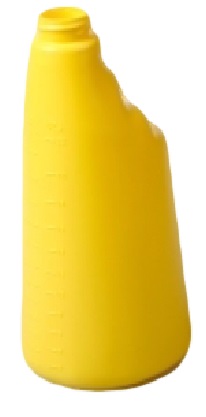 Yellow Spray Bottle 600ml Empty - 922Byl