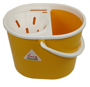 Bucket Yellow Lucy Do-It-All With Wringer 15 Litre