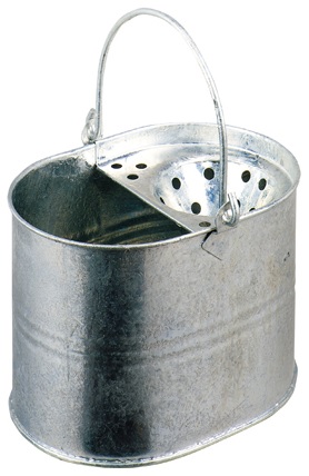 Galvanised Mop Bucket With Wringer 11/5330