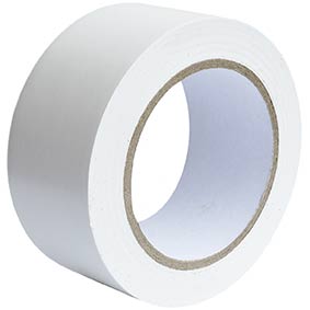 75mm x 33m White Lane Mark PVC Tape  56/148510