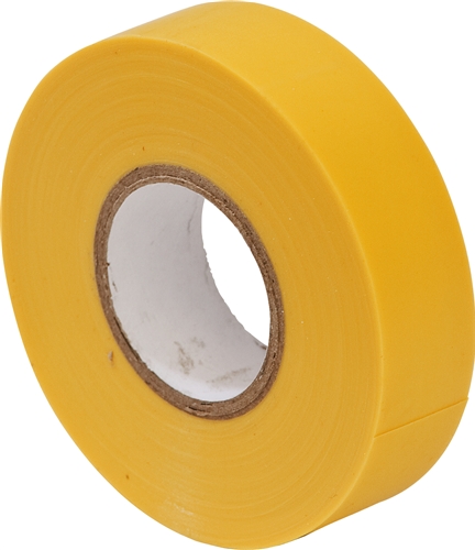 25mm x 33m Yellow PVC Tape BS3924