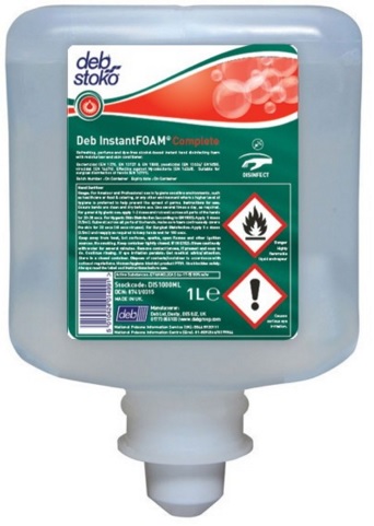 Deb Instant Foam Hand Sanitiser 1 Litre Boxed 6's