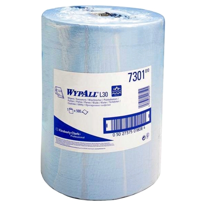 7301 - 500 Sheet 2Ply Blue Wiper Roll -  36/137730