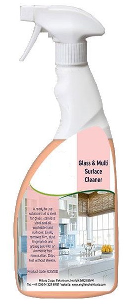 Glass and Stainless Steel Cleaner 6 x 750ml