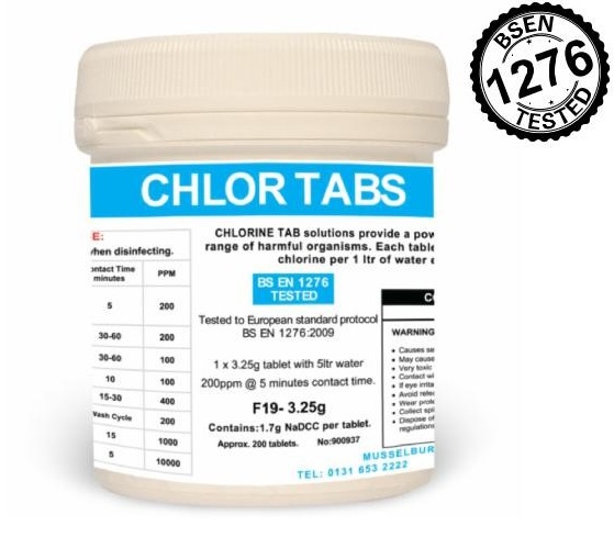 ChlorineTablets - 200 Per Tub