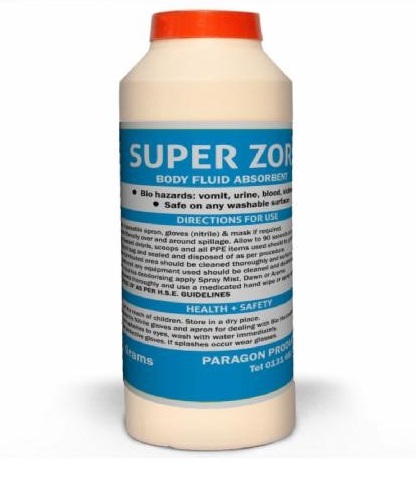Super Zorb Body Fluid Absorbent J24 340g Bottle 6's