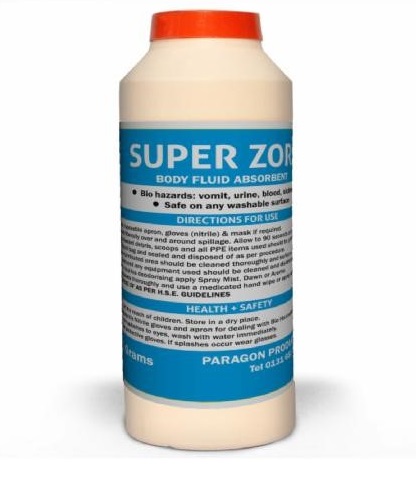 Super Zorb Body Fluid Absorbent J24 500ml Bottle