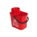 15 Litre Mop Bucket With Wringer - Red