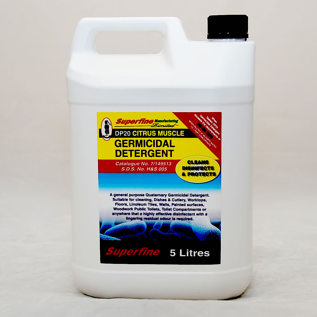 Citrus Muscle Disinfectant/Deo DP20 4 x 5 Litre Cat: 7/149513