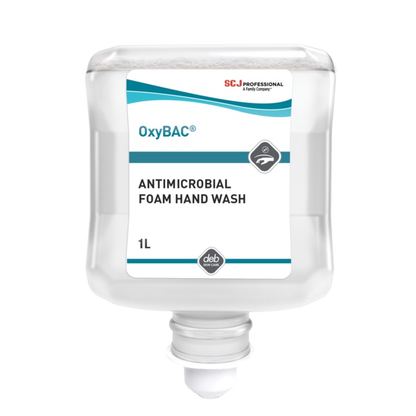 Deb Oxybac Antibacterial Foam 6 x 1 Litre 7/999040 7/7835
