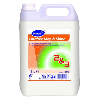 Carefree Mop & Shine Polish & Maintainer  2 x 5Ltr 7/7412