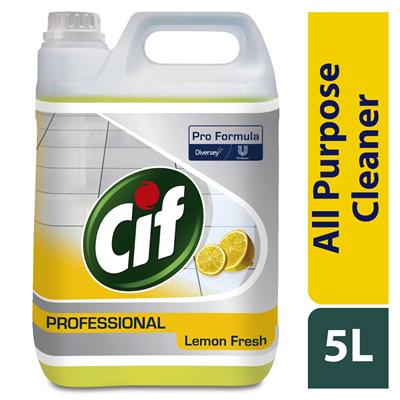 Cif Professional All Purpose Cleaner Lemon Fresh (2x5 Ltr).