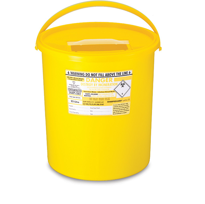 Clinical Sharps Bin - 22 Litre