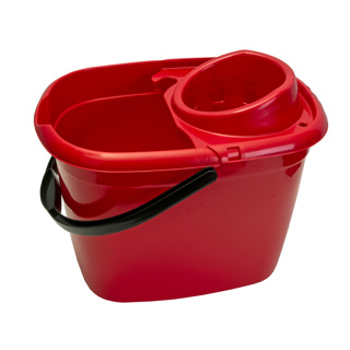 14 Litre Red Bucket With Wringer