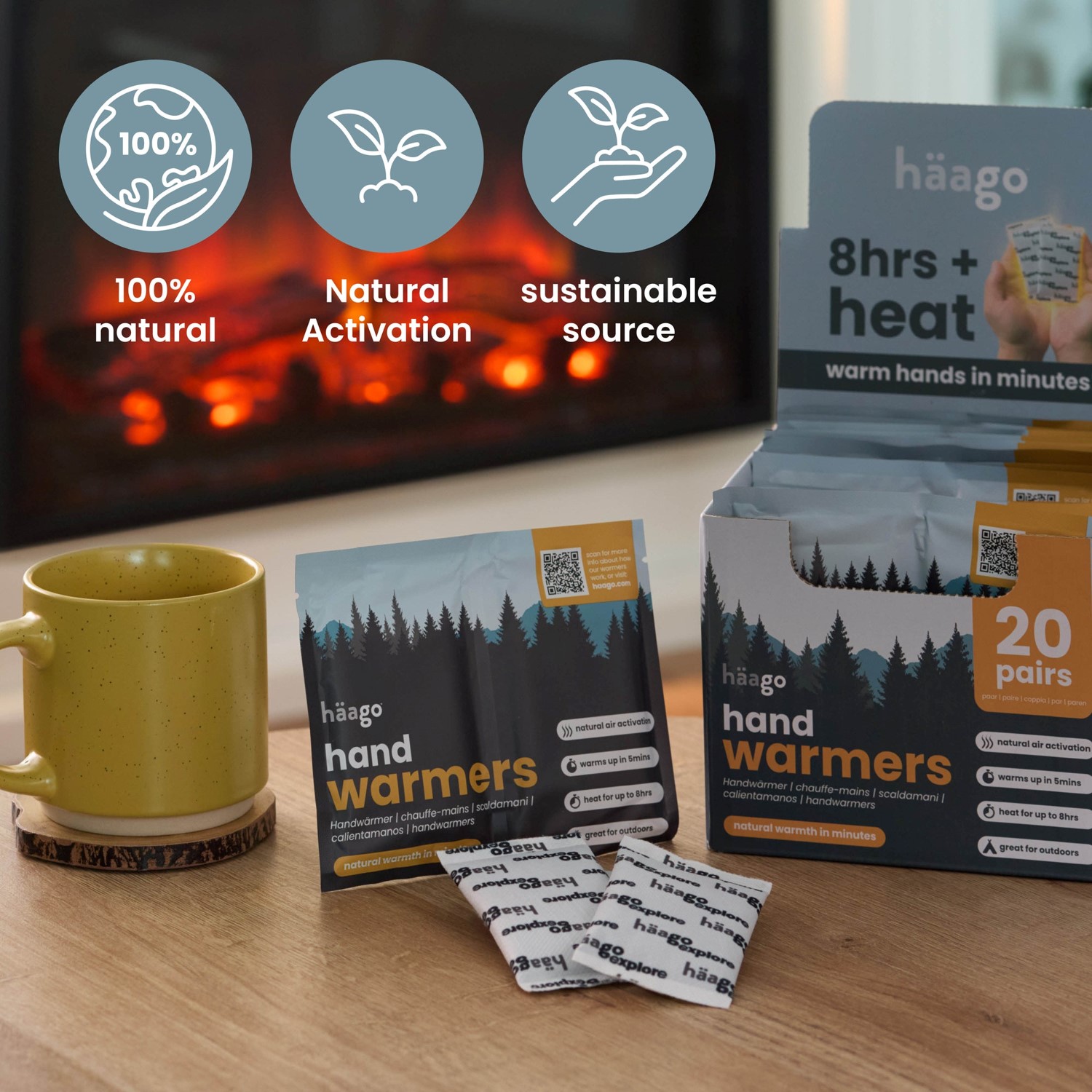 Self Heating Hand Warmers 1 Pair